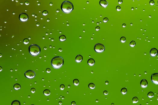 Water droplets in detail as background