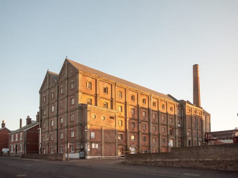old malt factory building in mistley essex outside  essex  england  uk