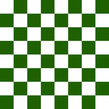 Chequered seamless pattern in green and white. Checkerboard background.
