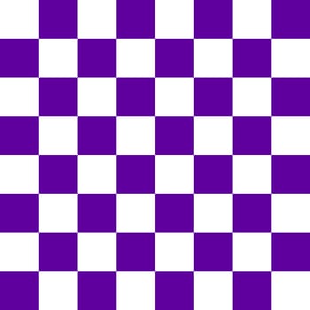 Chequered seamless pattern in purple and white. Checkerboard background.