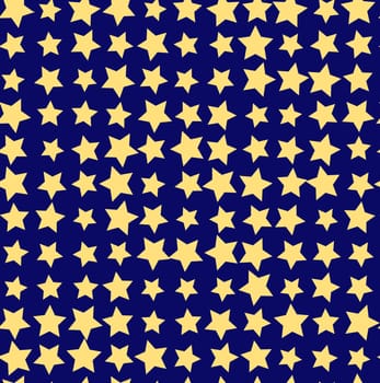 Nice cartoon star pattern with different stars icons on light background. Original vector pattern for textile, web etc.