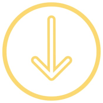 Pointer, arrow in modern flat style. Arrow vector button isolated on white background. Symbol for web design, site, app, UI.