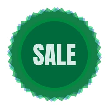 Special offer sale tag. Discount symbol retail. Colorful sticker sign price isolated from white background. Label in modern graphic style vector illustration.