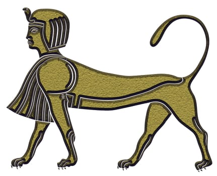 Image of the Sphinx - mythical creature of ancient Egypt