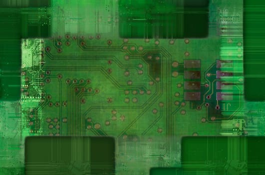 Detail of the printed circuit - motherboard