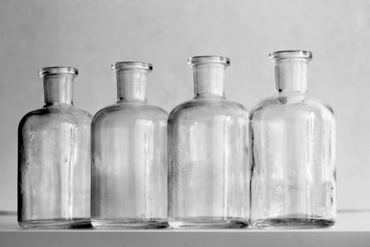 Detail of the little bottles - medicine bottles