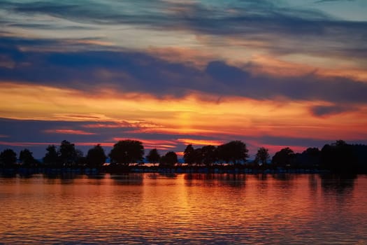 Sunset in Lindau, Bavaria, Germany