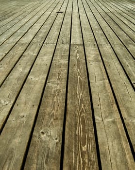 wooden plank bridge