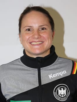 Handball player Anna Loerper ( DHB,TuS Metzingen) at the women's international match Germany against netherlands on 28.10.2017 in Magdeburg
