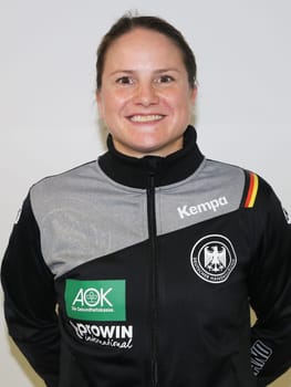 Handball player Anna Loerper ( DHB,TuS Metzingen) at the women's international match Germany against netherlands on 28.10.2017 in Magdeburg