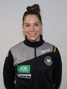Handball player Emily Bölk ( DHB,Buxtehuder SV) at the women's international match Germany against Netherlands on 28.10.2017 in Magdeburg