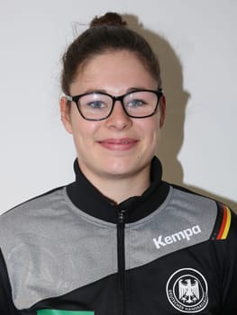 Handball player Jennifer Rode ( DHB,TSV Bayer 04 Leverkusen) at the women's international match Germany against Netherlands on 28.10.2017 in Magdeburg