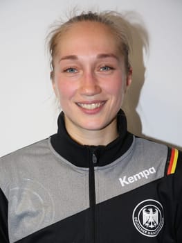 Handball player Nadja Mansson ( DHB,BVB 09 Dortmund) at the women's international match Germany against Netherlands on 28.10.2017 in Magdeburg