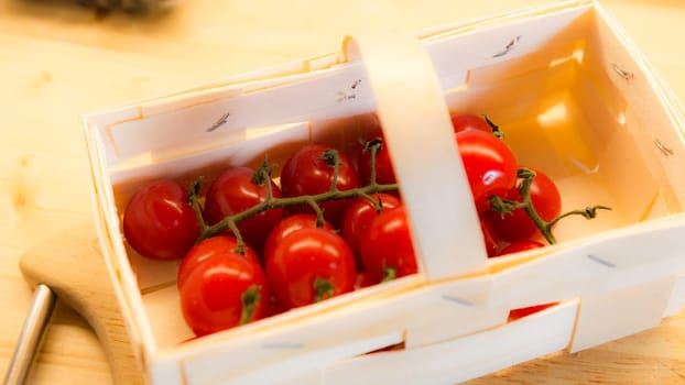 Tomatoes in the basket
