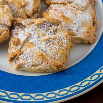 Handmade cookies from italian traditional pastry, sweet and tasty