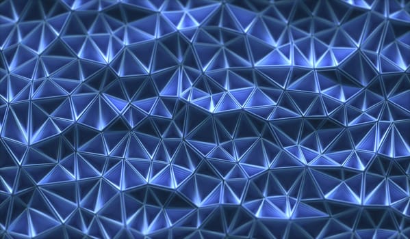 3D illustration. Abstract background, connection and lines of technology.