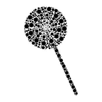 candy stick dot icon isolated on white background