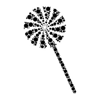 candy stick dot icon isolated on white background