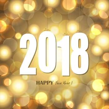 white colored hang tag numbers for New Year 2018