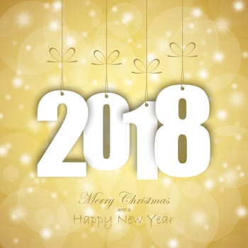 white colored hang tag numbers for New Year 2018
