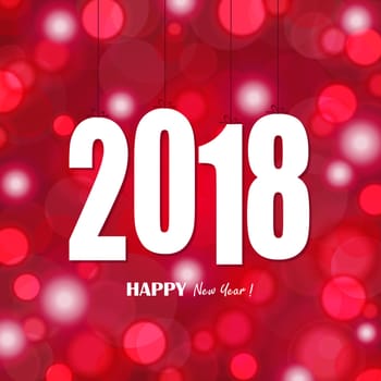 white colored hang tag numbers for New Year 2018
