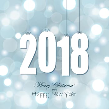 white colored hang tag numbers for New Year 2018