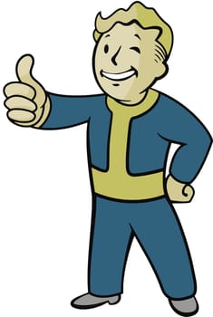 Vault Boy illustration character fallout