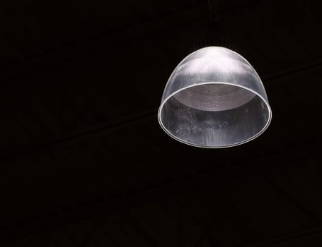 Circular glass shade abstract