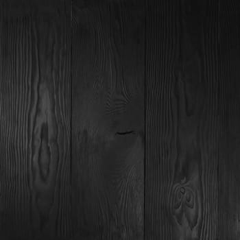 Square black empty pine wooden background