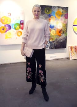 Petra van Bremen in Zara Outfit ,. Exhibition opening of the Affordable Art Fair 2017 in hall A1 in Hamburg on 15.11.2017