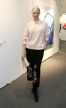 Petra van Bremen in Zara Outfit ,. Exhibition opening of the Affordable Art Fair 2017 in hall A1 in Hamburg on 15.11.2017