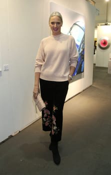 Petra van Bremen in Zara Outfit ,. Exhibition opening of the Affordable Art Fair 2017 in hall A1 in Hamburg on 15.11.2017