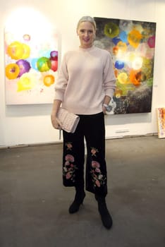 Petra van Bremen in Zara Outfit ,. Exhibition opening of the Affordable Art Fair 2017 in hall A1 in Hamburg on 15.11.2017