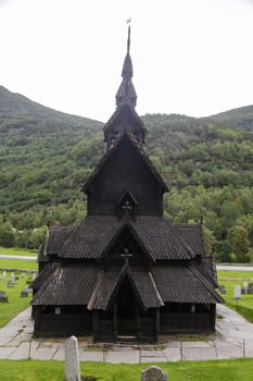 The Stave Church of Borgund in Laerdal, Norway