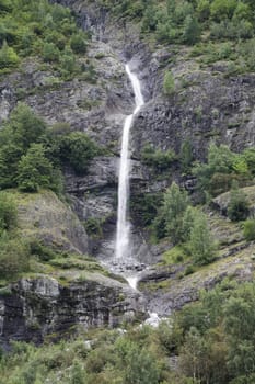 The Unesco Naeroyfjord and the picturesque Aurlandsfjord seen from the water