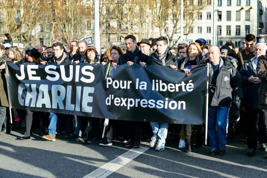 LYON, FRANCE - 11 JANUARY 2015