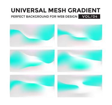 Iridescent colored universal mesh gradient. Perfect background for your web design