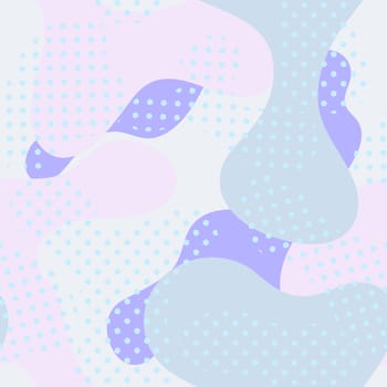 Color seamless pattern modern bold camouflage cover. Colorful bubble shapes vector composition with ornament. Trendy minimal design