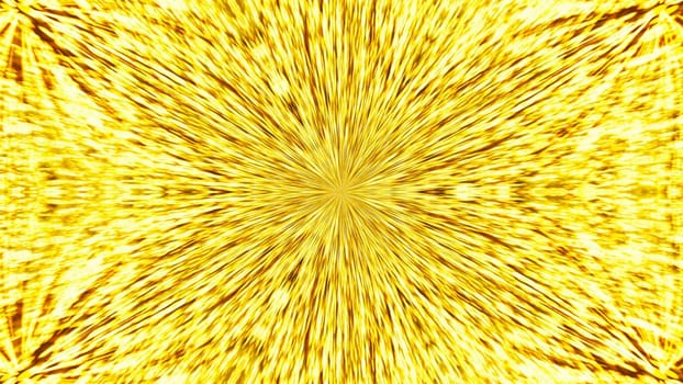 Abstract background with gold kaleidoscope. 3d rendering