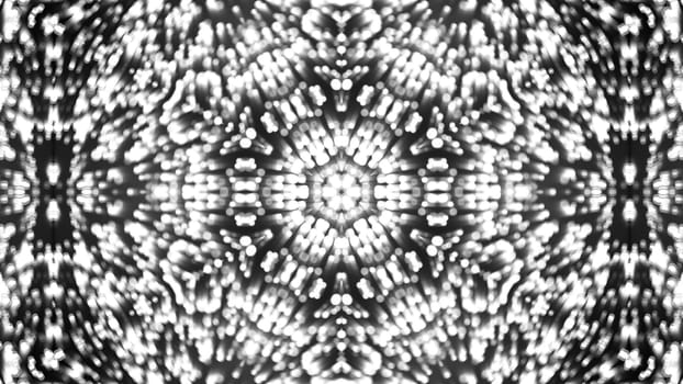 Abstract background with silver kaleidoscope. 3d rendering