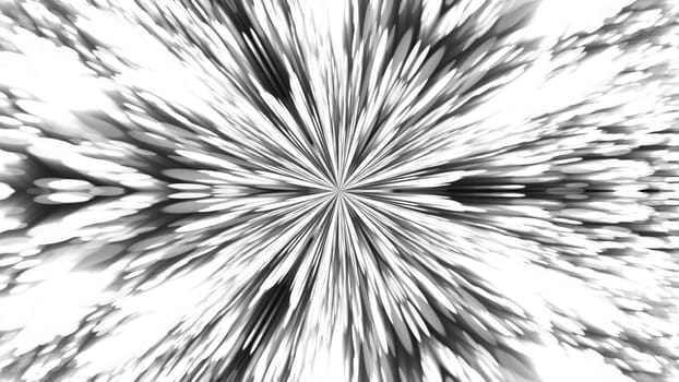 Abstract background with silver kaleidoscope. 3d rendering
