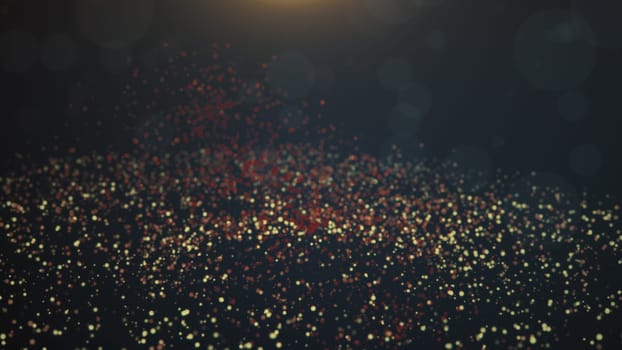 Vintage bokeh lights background. Abstract background. 3d rendering