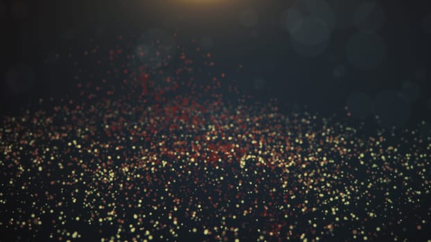 Vintage bokeh lights background. Abstract background. 3d rendering