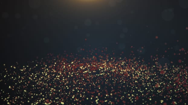 Vintage bokeh lights background. Abstract background. 3d rendering