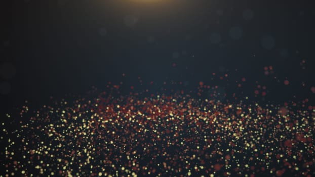 Vintage bokeh lights background. Abstract background. 3d rendering