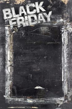 Black friday promotional poster. Abstract grungy background for your design.