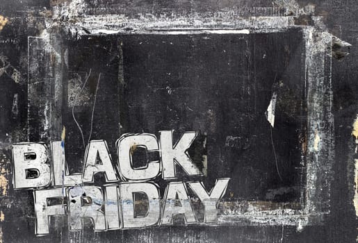 Black friday promotional template. Abstract grungy background for your design.