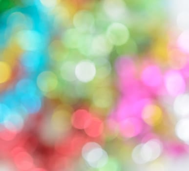 Abstract Christmas lights bokeh background
