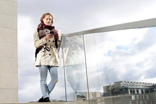 Woman with smartphone