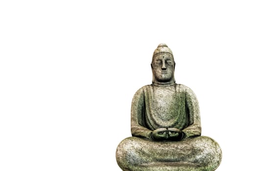 3d illustration of a Budda staue isolated on white background